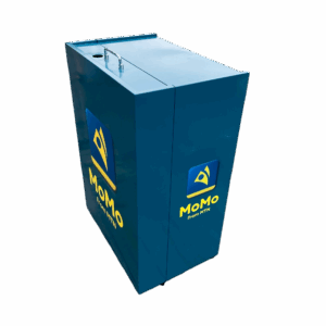 Metal folding promotion table with drawer