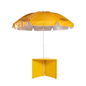 MTN metal folding table with umbrella