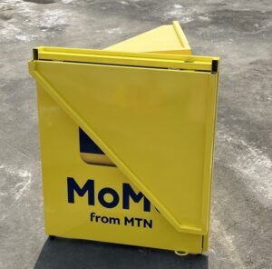 metal folded table counter display