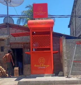 Galvanized Steel Kiosk for Lottery Station