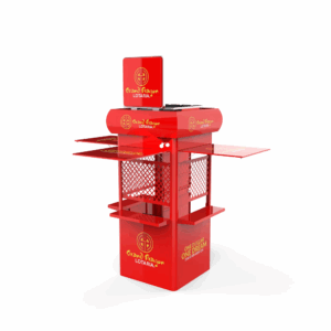 Lottery station metal kiosk 3D mock up