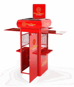 Lottery ticket station 3D mock up