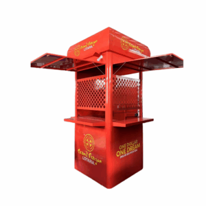 Metal kiosk for betting brand agency sample