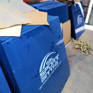Metal kiosk mass production site