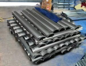 Steel kiosk Curve shape metal pole