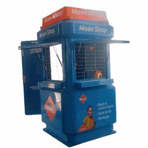 fiberglass kiosk for Telecom point of sales