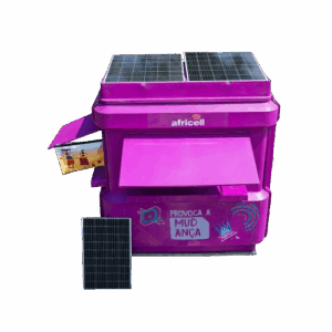 Africell Telecom FRP kiosk Branded Point of Sales