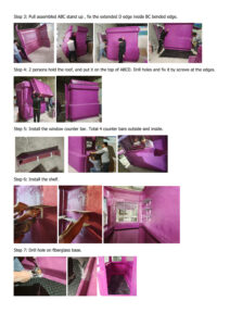 SK08B fiberglass kiosk assemble instruction