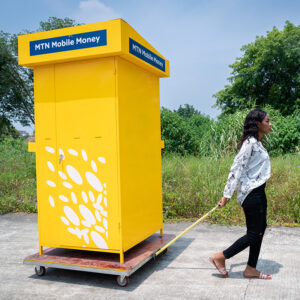 Sheet metal prefabricated kiosk for MTN point of sales