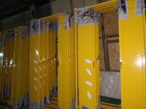 Metal kiosk wall panels