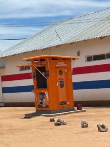 Orange FRP kiosk