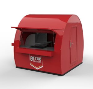  Prefabricated fiberglass grill kiosk shop for Africa projects