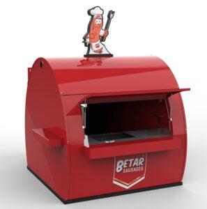 Fiberglass grill kiosk 3D mock up