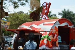 fiberglass grill kiosk application site in Uganda Africa
